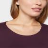 32 Degrees Heat Womens Ultra Soft Thermal Lightweight Baselayer Scoop Neck Long Sleeve Top, Eggplant, XX-Large view 3