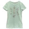 Disney Winnie The Pooh Winnie Poster Girl's Heather Crew Tee Mint view 1