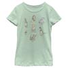 Disney Winnie The Pooh Winnie Poster Girl's Heather Crew Tee Mint view 2