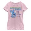 Disney Girl's Lilo & Stitch to Do List T-Shirt - Light Pink - X Small view 1