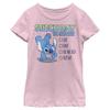 Disney Girl's Lilo & Stitch to Do List T-Shirt - Light Pink - X Small view 2
