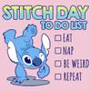 Disney Girl's Lilo & Stitch to Do List T-Shirt - Light Pink - X Small view 3