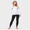 32 Degrees Heat Womens Ultra Soft Thermal Lightweight Baselayer Scoop Neck Long Sleeve Top, White, X-Small view 3