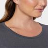 32 Degrees Heat Womens Ultra Soft Thermal Lightweight Baselayer Crew Neck Long Sleeve Top, Charcoal Heather, XX-Large view 3