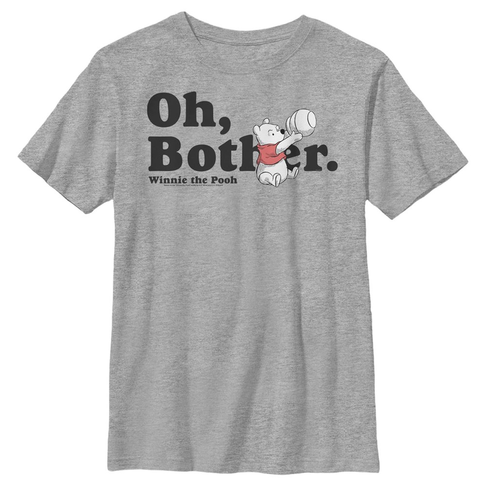 Boy's Winnie The Pooh Oh, Bother T-Shirt - Athletic Heather - Medium