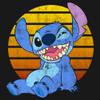 Disney Lilo Bright Stitch Girl's Solid Crew Tee, Black, X-Large view 3