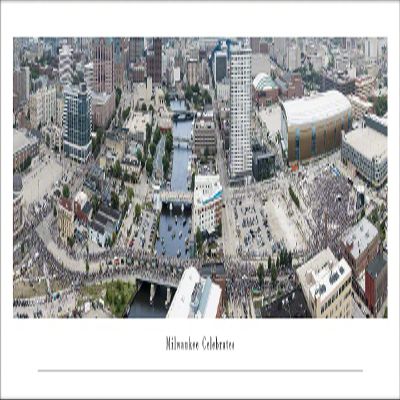 Milwaukee Celebrates - Unframed 40 x 13.5 Poster by Blakeway Panoramas
