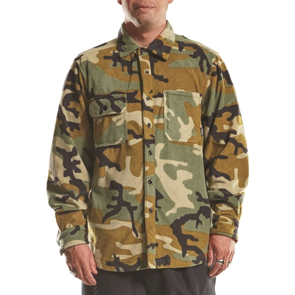 ThirtyTwo Men's Rest Stop Fleece Shirt - Camo | Large