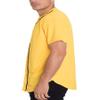 WEIV GEAR Mens Baseball Jersey  Button Down Short Sleeve T-Shirts Active Team Sports Uniforms Plain Tee Top STS0171 YELBLK L view 2