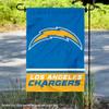 Chargers Wordmark Garden Flag Double Sided Banner view 2