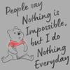 Disney Boy's Winnie The Pooh I Do Nothing Everyday T-Shirt - Athletic Heather - Large view 2