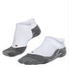 FALKE Men's RU4 Endurance Cool Invisible Running Socks, No Show, Medium Cushion, Breathable Quick Dry, Polyester, White (White-Mix 2020), 12.5-13.5, 1 Pair view 1