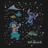 Disney CONSTELATION LILO Stitch Girl's Solid Crew Tee, Black, X-Small view 2