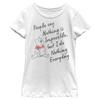 Disney Girl's Winnie The Pooh I Do Nothing Everyday T-Shirt - White - Medium view 2