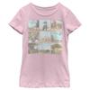 Disney Girl's Winnie The Pooh Scene Panels T-Shirt - Light Pink - Small view 1