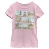 Disney Girl's Winnie The Pooh Scene Panels T-Shirt - Light Pink - Medium view 2