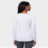 32 Degrees Heat Womens Ultra Soft Thermal Lightweight Baselayer Crew Neck Long Sleeve Top, White, Small view 4