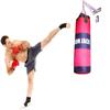 Iron Jack Heavy Bag Boxing Punching Bag MMA Training Unfilled 3 in 1 Full Set, MMA Gloves, Wall Bracket Hanging Chain, Sandbag for Kickboxing, Karate, Muay Thai, Martial Arts - Canvas Training Bag view 3