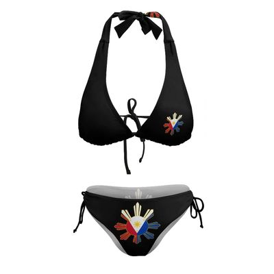 BAIKUTOUAN Filipino Flag Bikini Sets for Women Two Piece Swimsuit Sexy
