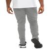 WEIV GEAR Mens Track Pants  Casual Drawstring Elastic Waist Ankle Zipper Skinny Fit Sweatpants Joggers Workout Active P201 Grey XL view 3