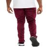 WEIV GEAR Mens Track Pants  Casual Drawstring Elastic Waist Ankle Zipper Skinny Fit Sweatpants Joggers Workout Active P201 Burgundy 2XL view 3