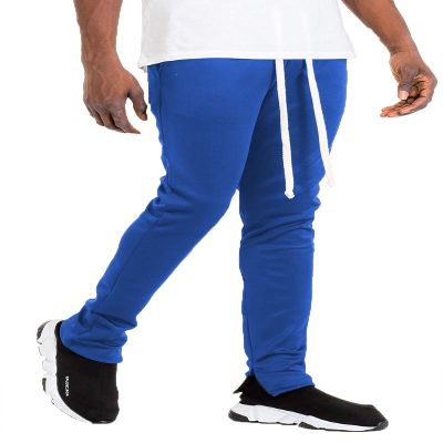 WEIV GEAR Mens Track Pants Casual Drawstring Elastic Waist Ankle Zipper Skinny Fit Sweatpants Joggers Workout Active P201 Denim M