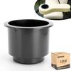 10L0L Golf Cart Cup Inserts, Cup Holder for Golf Cart Rear Seat Arm Rests Black, 2-Pack