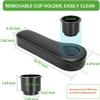 10L0L Golf Cart Cup Inserts, Cup Holder for Golf Cart Rear Seat Arm Rests Black, 2-Pack view 3