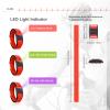 FITCENT Heart Rate Monitor Armband, Bluetooth ANT+ Optical Heart Rate Sensor Arm Band, Rechargeable Fitness Tracker for Peloton Strava Zwift Polar Beat DDP Yoga Wahoo Fitness (Red) view 2