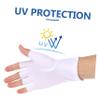 Healifty 2pairs Outdoor Sports Uv Half Finger Gloves for Men and Women Breathable Elastic Cycling and Driving Gloves for Fishing Hiking and Outdoor Activities view 4