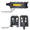 SJHY Bicycle Accessories 1 Pair Bicycle Pedals Universal Plastic Mountain Bicycle Foldable Pedal Non-Slip Cleats Durable Pedal Cycle Accessorie Bike Parts view 3