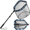 PLUSINNO Floating Fishing Net for Steelhead, Salmon, Fly, Kayak, Catfish, Bass, Trout Fishing, Rubber Coated Landing Net for Easy Catch & Release, Compact & Foldable for Easy Transportation & Storage view 1