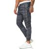 Maryia Men's Casual Plaid Trousers Flat-Front Skinny Slim Fit Track Chino Pants Running Sport Joggers Sweatpants view 3