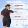 FLEXEL Shorty Wetsuit for Men and Women, 2mm 3mm Neoprene Back Zip Diving Suit Keep Warmth in Cold Water for Diving Snorkeling Surfing Swimming view 2