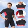 FLEXEL Shorty Wetsuit for Men and Women, 2mm 3mm Neoprene Back Zip Diving Suit Keep Warmth in Cold Water for Diving Snorkeling Surfing Swimming view 4