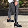 Maryia Men's Casual Plaid Trousers Flat-Front Skinny Slim Fit Track Chino Pants Running Sport Joggers Sweatpants view 3