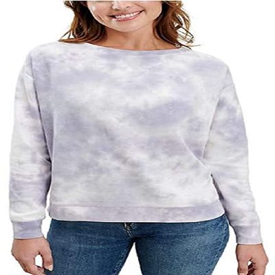 Splendid Ladies Thermal Tie Dye Top (Lavender Tie Dye, X-Large)