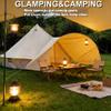 DANCHEL OUTDOOR Bell Tent Porch Awning, Waterproof Camping Cotton Canvas Tent Shelter for B5PRO 9.8ft-20ft Yurt, with PU 3000mm Rain/Sun Protection Glamping Accessory view 2