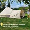 DANCHEL OUTDOOR Bell Tent Porch Awning, Waterproof Camping Cotton Canvas Tent Shelter for B5PRO 9.8ft-20ft Yurt, with PU 3000mm Rain/Sun Protection Glamping Accessory view 4