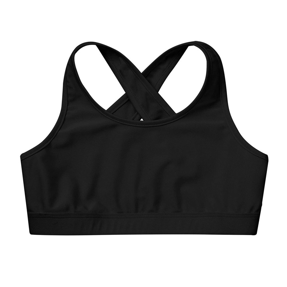 Freebily Kids Girls Criss Cross Back Crop Top Active Gymnastics Dance Workout Tank Top Black 4 Years