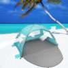 Oileus Beach Tent 2-3 Person Portable Sun Shade Shelter UV Protection, Extended Floor Ventilating Mesh Roll Up Windows Carrying Bag Stakes 6 Sand Pockets Fishing Hiking Camping, Light Green view 3
