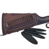 WAYNE'S DOG Leather Ammo Holder Buttstock Cheek Rest for 15pcs .22, .22LR, .22MAG, .17 hmr (Coffee) view 1