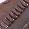 WAYNE'S DOG Leather Ammo Holder Buttstock Cheek Rest for 15pcs .22, .22LR, .22MAG, .17 hmr (Coffee) view 4