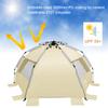 Oileus X-Large 4 Person Beach Tent Sun Shelter - Portable Sun Shade Instant Tent for Beach with Carrying Bag, Stakes, 6 Sand Pockets, Anti UV for Fishing Hiking Camping, Waterproof Windproof, Khaki view 4