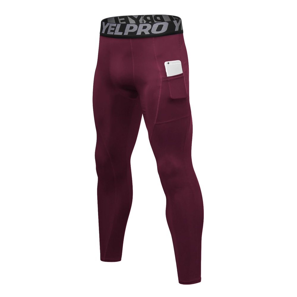 Queerier Mens Compression Pants Workout Leggings Baselayer Cool Dry Running Tights for Sports Yoga