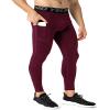 Queerier Mens Compression Pants Workout Leggings Baselayer Cool Dry Running Tights for Sports Yoga view 2
