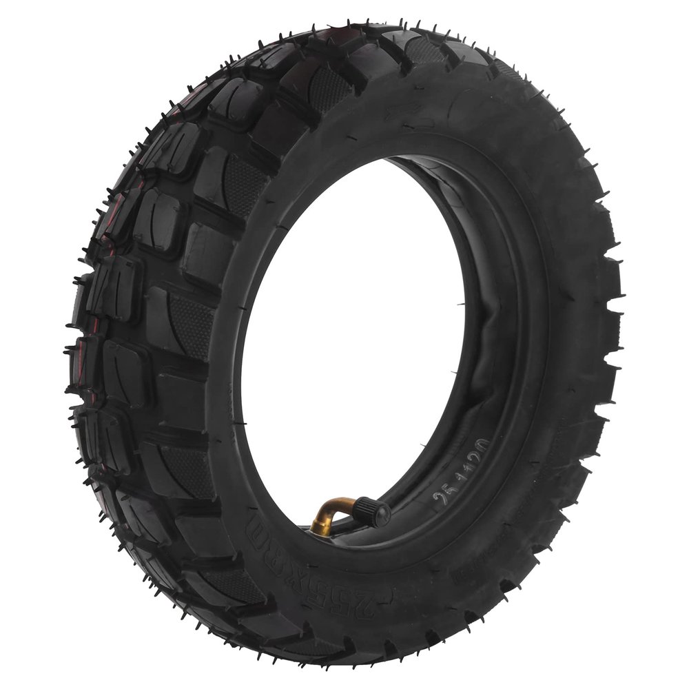 Dilwe Electric Scooter Tire, Rubber Inflatable Tire and Inner Tube 10in Tyre Electric Scooter Upgrade Spare Replacement Part