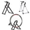 SJHY Bicycle Accessories Bicycle Tool Repair Rack Maintenance Rack Bicycle Turntable Folding Mountain Wheel Calibration Plate Bike Parts (Color : Gray) view 2