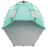 Oileus X-Large 4 Person Beach Tent Sun Shelter - Portable Sun Shade Instant Tent for Beach with Carrying Bag, Stakes, 6 Sand Pockets, Anti UV for Fishing Hiking Camping, Waterproof, Light Green view 1