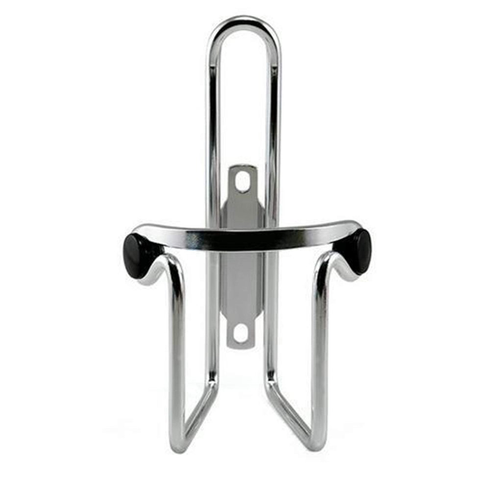 Bicycle Accessories Outdoor Metal Water Bottle Rack Cage Holder Aluminum Alloy Bike Cycling Bottle Holder Mountain Folding Bike Cage Bike Parts (Color : Silver)